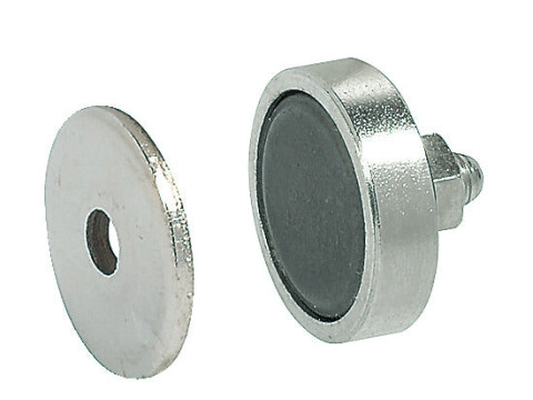 Magnetic Catch 3kg w M5 Pin Metal