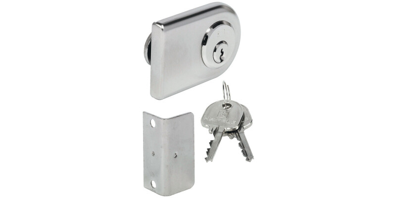 Glass Door Cyl Lever Lock B Diff MNP