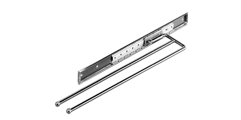 Towel Rail 2-Arm 480mm Steel Pol Chr