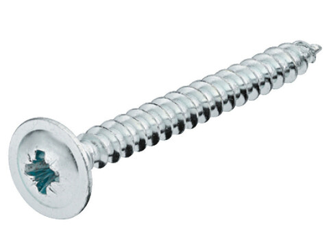 Hospa Screw, Flat Head, PZ, Fully Threaded, Galvanized