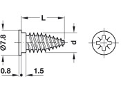 Varianta HC Screw Cyl D5.0x14mm Galv
