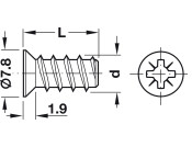 Varianta Scr Ful Csk PZ2 D5.0x13.5mm SNP
