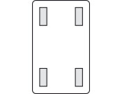 Mirror Tape Dbl-Sided 50m 19x1.5mm