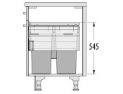 Hailo EuroCargo 60 Bin w 2x38+12+2.5L Dk