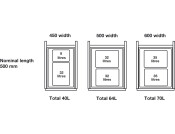 One2Seven 45 Bin Set Legrabox 1x8+1x32L