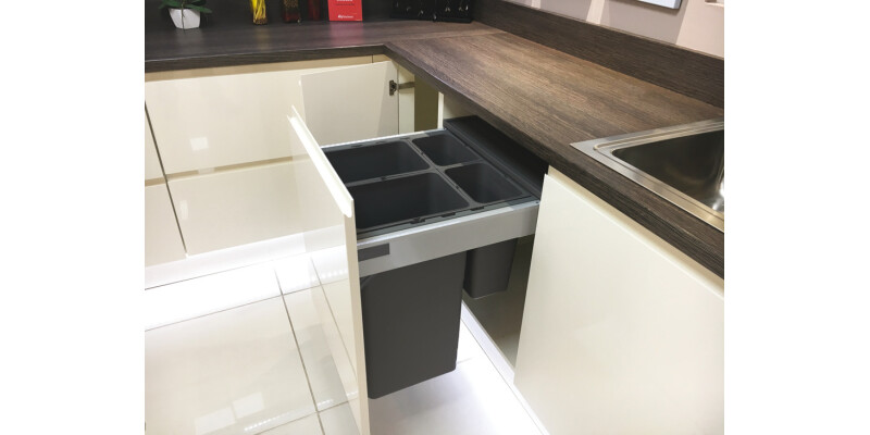 Blum/DWD Bin Set 600mm 2x42L DGrey