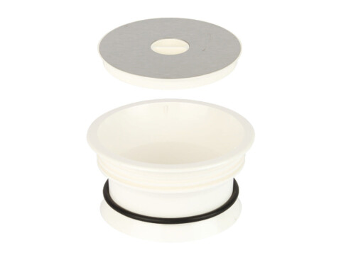 W/Top Bin Holder D168mm Pl Wht