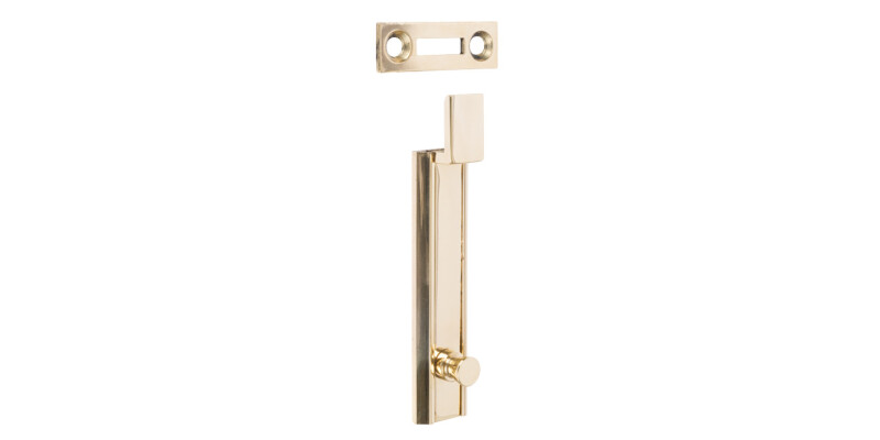 Furniture Bolt Cranked 70mm Brass Grnd