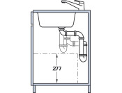 One2Four FS Waste Bin 600mm 2x13.5+21L