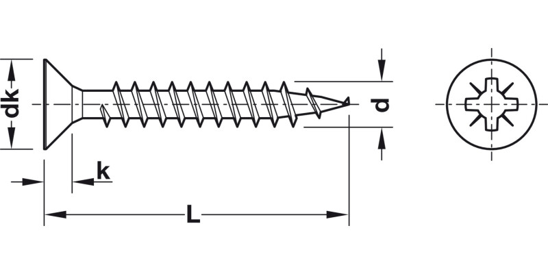 Hospa Scr Ful Csk PZ2 D4.0x17mm SG