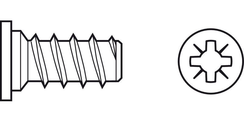 Varianta Scr Ful Cyl PZ2 D5.0x16.0mm Glv