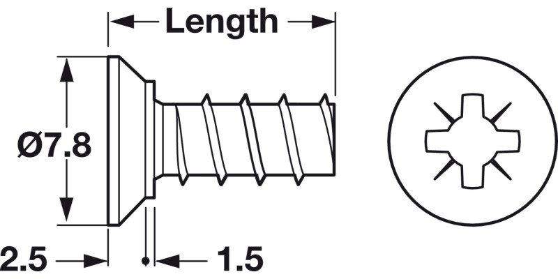 Varianta Scr Ful Csk PZ2 D3.0x10.5mm SNP