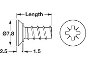 Varianta Scr Ful Csk PZ2 D3.0x10.5mm SNP