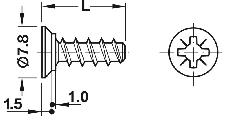 Varianta Scr Ful Csk PZ2 D3.0x10.5mm SNP