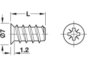 Varianta Scr Ful Csk PZ2 D5.0x16.0mm Glv