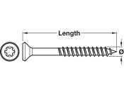 Spax® MDF Scr Prt Csk TS20 D4.0x40mm Wrx