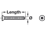 Security Screw 6 Lobe Csk T20 4.2x32mm