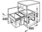 Hailo Easy-Cargo PO Bin 500mm 19+30L