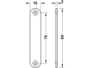 Magnetic Catch 8kg Screw SM ZA NP