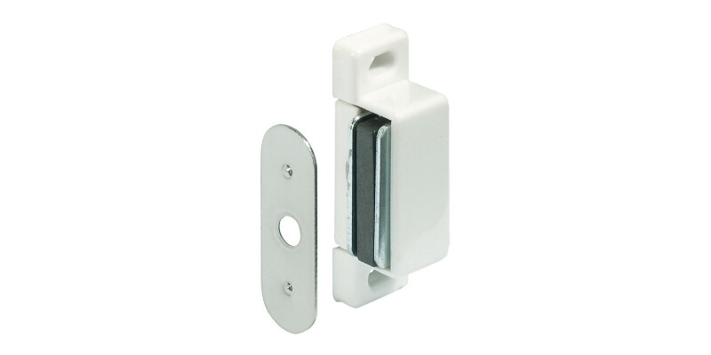 Magnetic Catch 2.0kg Screw St/Pl White