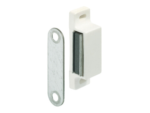 Magnetic Catch, Pull (approx) 3 - 5 kg, for Screw Fixing, Plastic, Square