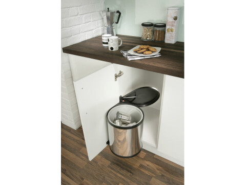 Swing Out Waste Bin, for Hinged Door Cabinets, 12 Litres, Hailo Mono