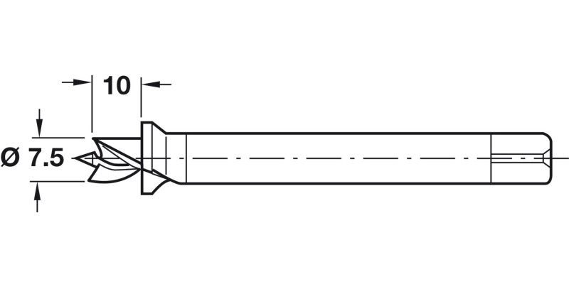 Shelf Support D7.5mm Drill Bit