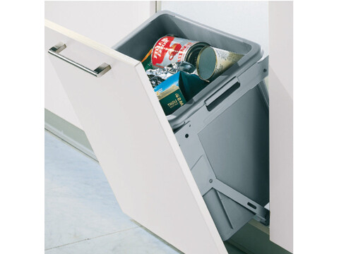 Tilting Waste Bin 500mm 30L Wht/Grey