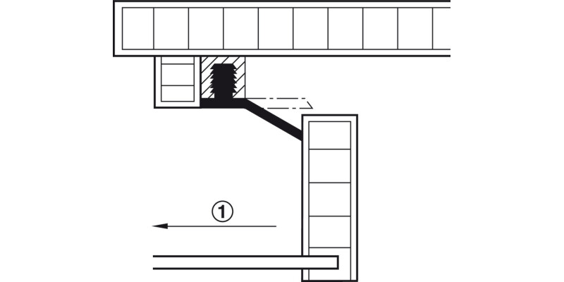 Drawer Lever Type Stop Plastic