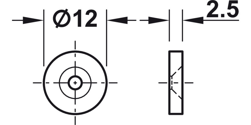 Mortice Magnetic Catch 2kg St/Pl Black