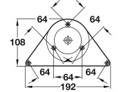 Leg w Adj D60x870mm Tub St PCP