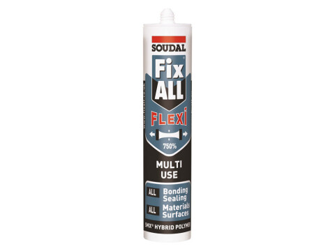Multi-Purpose Sealant and Adhesive, SMX Hybrid Polymer, Tube 290 ml, Soudal Fix