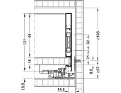 Dynapro Drawer Runner Full 40kg 350mm SZP