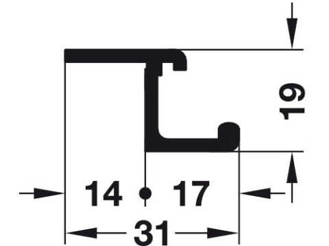 Eku Regal A25H Forslide Top Track 3.5m