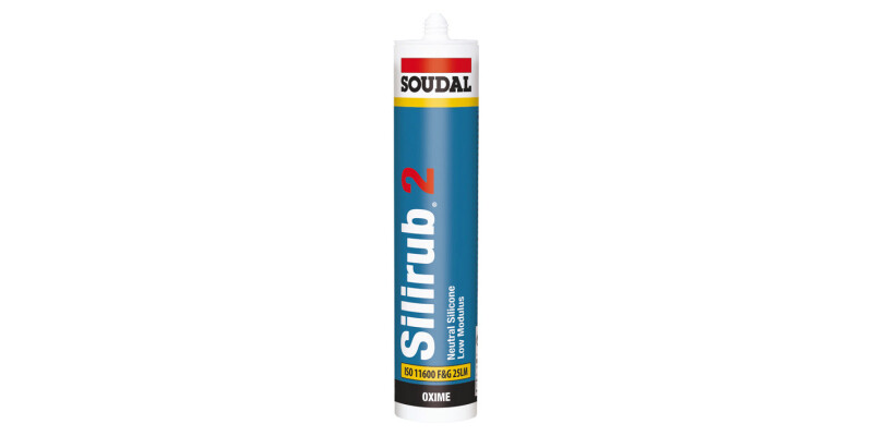 Silicone Sealant, Low Modulus, Tube 300 ml, Soudal Silirub 2