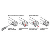 Dynapro 4D Clip 3.5mm Depth Adj Pl Gry