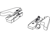 Marc Bracket Set Screwfix/Clip Pl Blk
