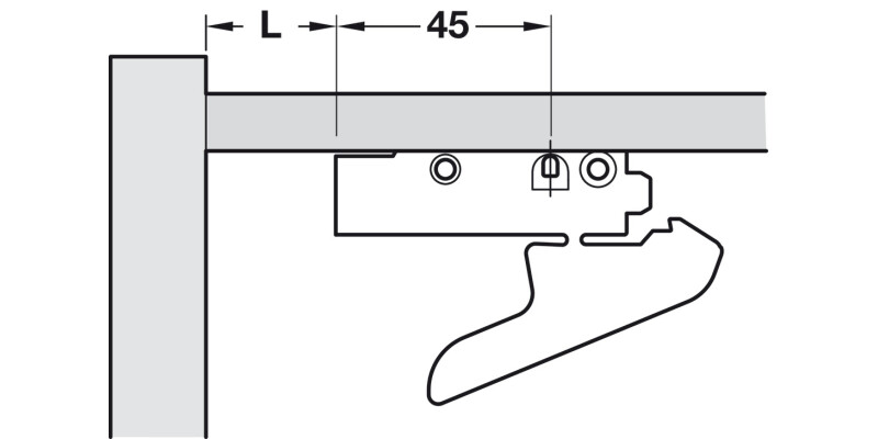 Marc Bracket Set Screwfix/Clip Pl Blk