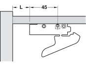 Marc Bracket Set Screwfix/Clip Pl Blk