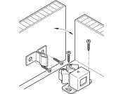 Twin Roller Catch Sprung Steel Burnished