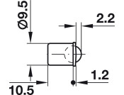 Ball Catch 9.5mm Steel BP
