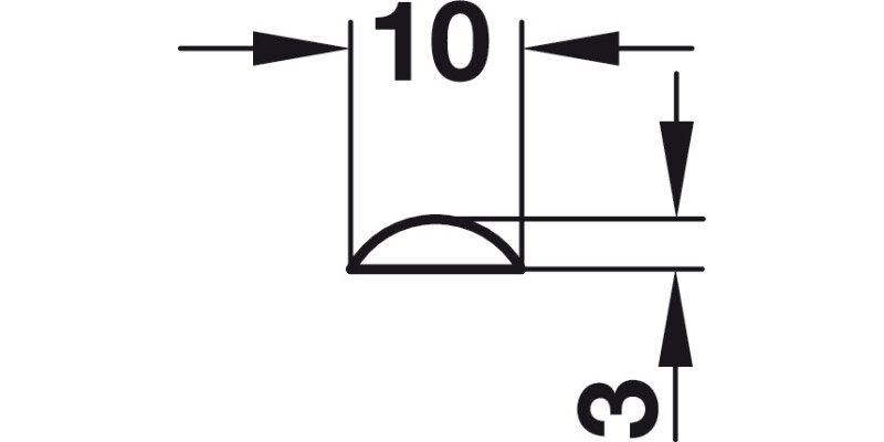 Profile Rods 2500mm High Doors St Galv