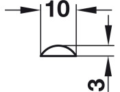 Profile Rods 2000mm High Doors St Galv
