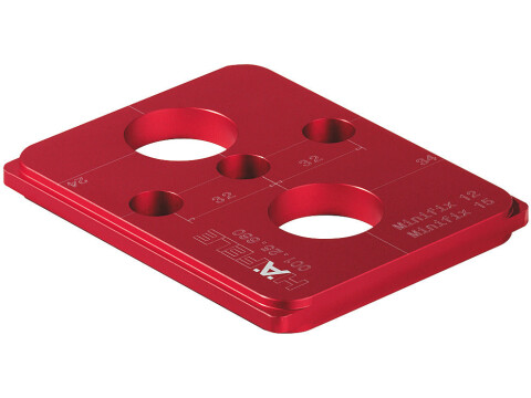 Drill Guide, for Minifix 12/15, H&auml;fele Red Jig