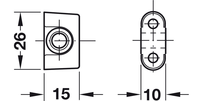 Rod Guide for D6mm Profile ZA/Pl PNP