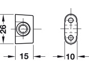 Rod Guide for D6mm Profile ZA/Pl PNP
