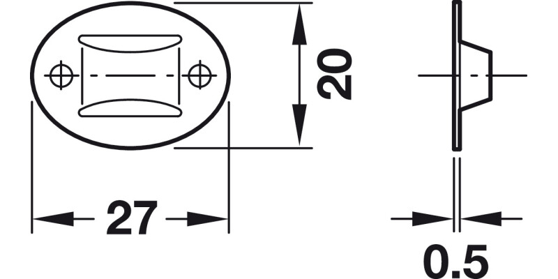 Rod Guide for 10x3mm Profile St PNP