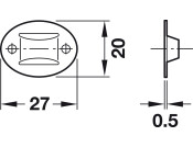 Rod Guide for 10x3mm Profile St PNP