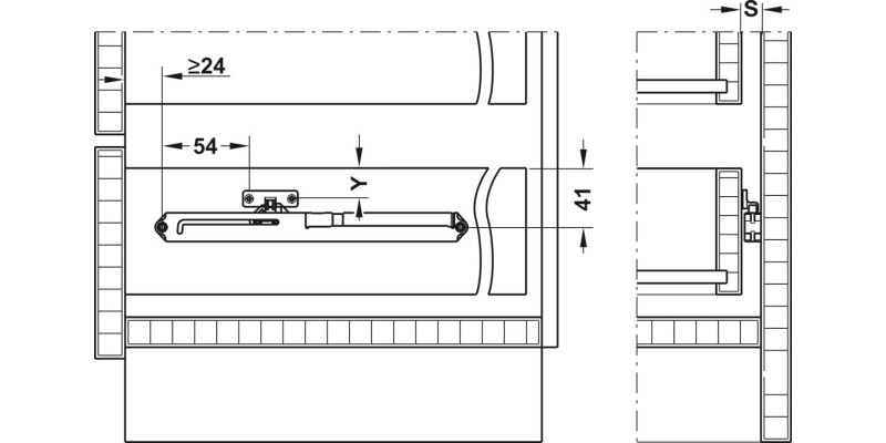 Smuso Soft/Self Close Mech-Wood Gry/Blk