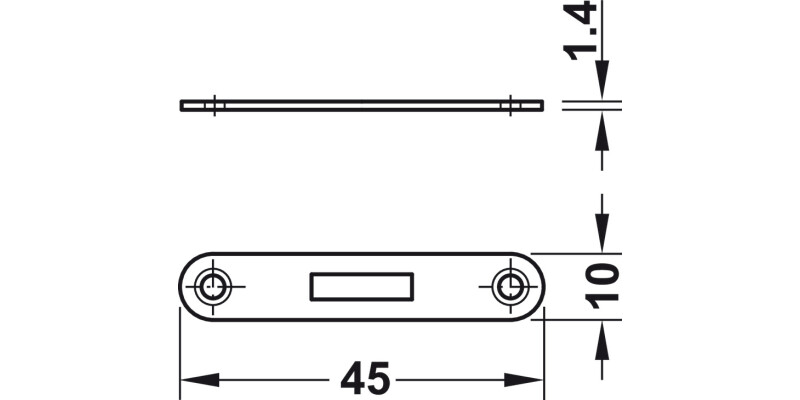 Hook Bolt Mortice Lock BS 9mm UH St Brz